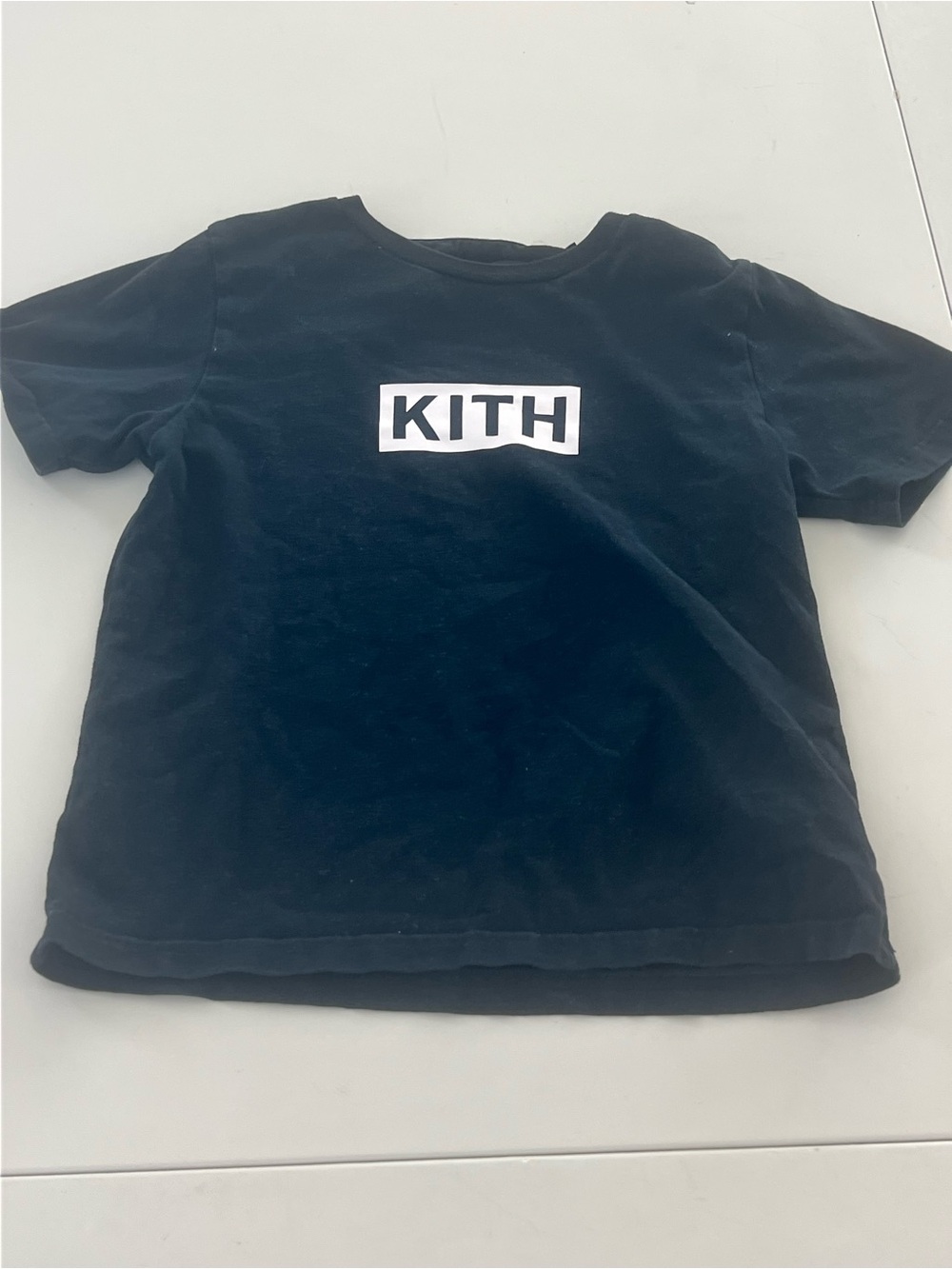 Kith Black Tee with White KITH Logo